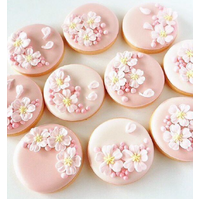 Paint and Sip Decorating Class - Watercolour 3D Flower Cookies 
