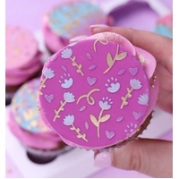 Dazzle with Lustre and Stenciled Sweetness Cupcake Decorating Class