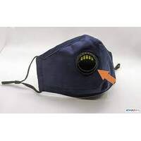 Cloth Mask - Blue with Vent - 2pk replacement pad