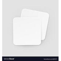 Square Drink Coaster Plain White- pack of 250