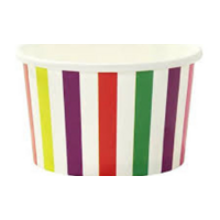 CTN 5oz Candy Stripe Ice-Cream Cup - 1000/Carton