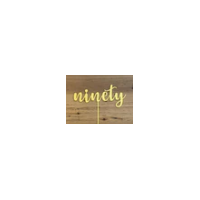 Ninety Cake Topper in Gold Acrylic