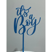 It's a Boy cake topper