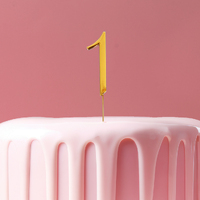 Cake Topper  Number 1 - Gold