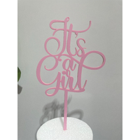 It's a girl cake topper