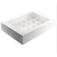 24 Hole Cupcake Box with window and Insert