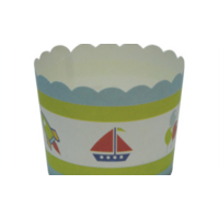 Boys Cupcake Baking Cup- 25/Tub