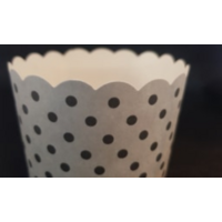 Grey Dots Cupcake Case -25p/tube