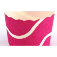 Pink Swirl Cupcake Case - 25-tube