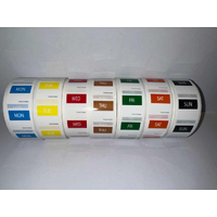Day Date Tag Stickers 26mm X 26mm-1000 P/ ROLL