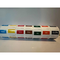 Day Date Tag Stickers 40mm X 40mm 500 P/ROLL 