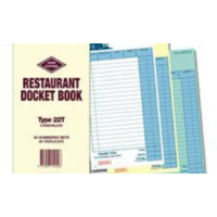 Docket Books Triplicate Carbonless- Single book 