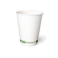 12 oz Coffee Cup Single Wall White - 50/Sleeve