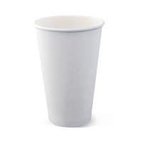  24oz Paper Cold Drink Cup White - 50/Sleeve 