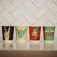 Detpak GTM 8oz single wall art coffee cup 50/Sleeve