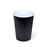 Rippled Black 12oz Cup - Sleeve of 40