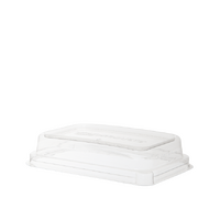 Detpak RPET Dome lid to suit 16oz Sugarcane containers - 50/Sleeve