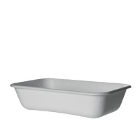 Detpak Sugarcane 32oz Rectangular container- 50/Sleeve