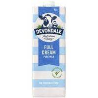 Devondale long life fullcream milk 1lt - carton of 10
