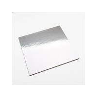 12" Silver Square Double Standard Cake Board - 12"- Each