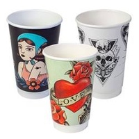 Double Wall Aqueous lined INK Series printed cups - 25/sl