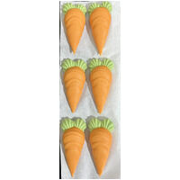 Edible Carrots Cake Toppers -6 Pcs