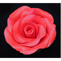 Red Fondant Rose - Large 50 mm - Each