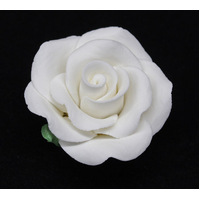 White Fondant Rose Standard White 50mm - 1 pce
