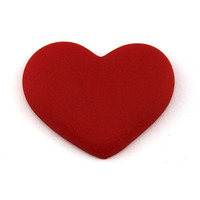 Edible Red Heart Sugar Decorations 25 mm - Pkt of 12