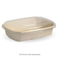 950ml Sugarcane Octagonal container and lid - 50 sl (8)