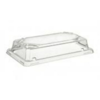 LIDS PET Lid for Bamboo Pulp Sushi Tray Small -50/Sleeve (12)