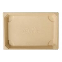 Bamboo Pulp Sushi Tray Large Base & Lid *SET*