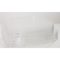 LIDS Square PLA Lid to suit Square Sugarcane Bowl - 50/Sleeve