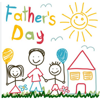 Fathers Day Edible Cupcake Toppers x 12 With your kids drawings 