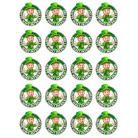St Patricks Day Edible Cupcake Toppers x 18