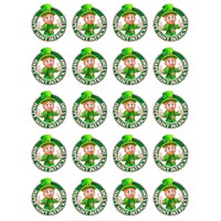 St Patricks Day Edible Cupcake Toppers x 18