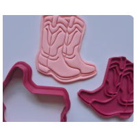 Cowboy Boots Cutter and Embosser Stamp Set