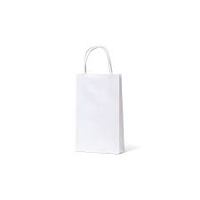 Xtra-Small White Paper Gift Bags - 20pk - 160W x255H +60mmG