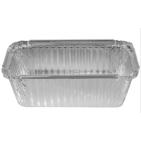 850 ml Medium Rectangular Foil Containers Deep - 100/Sleeve