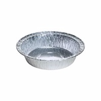 Foil Small Round Pie Tin (Shallow) 83mmx28mm - Sleeve of 50