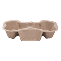 Drink tray 2 cup pulp - 100 per sleeve