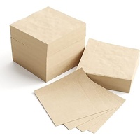 2 ply natural Cocktail Napkin-1/4 fold- Pack of 250 (8 SLEEVES PER CTN)