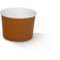 PLA paper brown bowl 16oz sleeve of 25 (20)