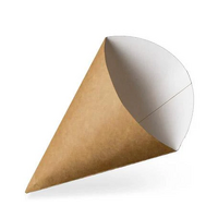 Small Cardboard Food Cone - 125 per sleeve (4,ctn) *End of Line*