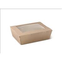 Medium Kraft Brown Window Lunch Box -50/Sleeve (4)