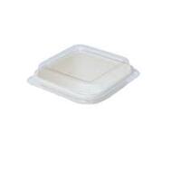 Square Sugarcane Lunch box 7oz PET Lid - 100 / sl (10)