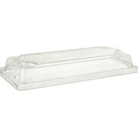  PET Lids for Bamboo Pulp Sushi Tray Long