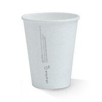 White Coffee Cups, 10oz PLA , sleeve 50 (20 per carton)