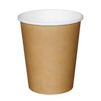 Kraft brown Coffee Cups single wall, 12oz PLA , sleeve 50 (20)