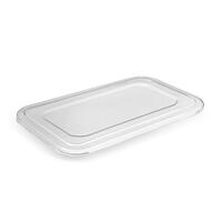 4 Compartment sugarcane Tray PET Lid  50psc / sl (6)